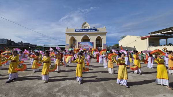 Lễ hội Katê tại Đền thờ Pônit ở xã Bắc Bình. (Ảnh: Quý Ngọc)