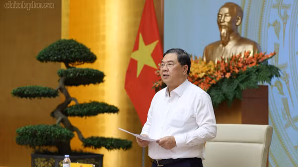 Phó Thủ tướng Thường trực Chính phủ Phạm Gia Túc phát biểu ý kiến tại cuộc họp. (Ảnh: chinhphu.vn/Phương Nguyên)