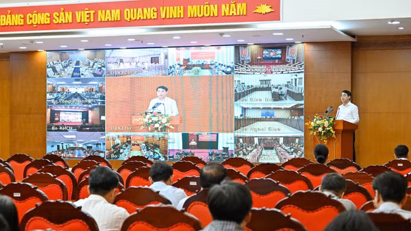 Ủy ban Kiểm tra Trung ương tổ chức hội nghị trực tuyến quán triệt các văn bản mới về công tác kiểm tra, giám sát, thi hành kỷ luật đảng. (Ảnh: THỦY NGUYÊN)