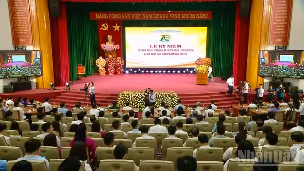 Báo và Phát thanh, Truyền hình Thái Nguyên kỷ niệm 70 năm Ngày thành lập. (Ảnh: THẾ BÌNH)
