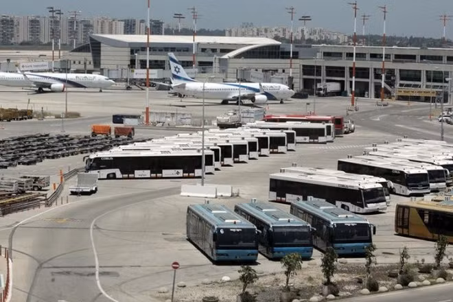Hình ảnh sân bay quốc tế Ben Gurion, gần thành phố Tel Aviv, miền trung Israel năm 2020. (Ảnh minh họa: Tân Hoa xã)
