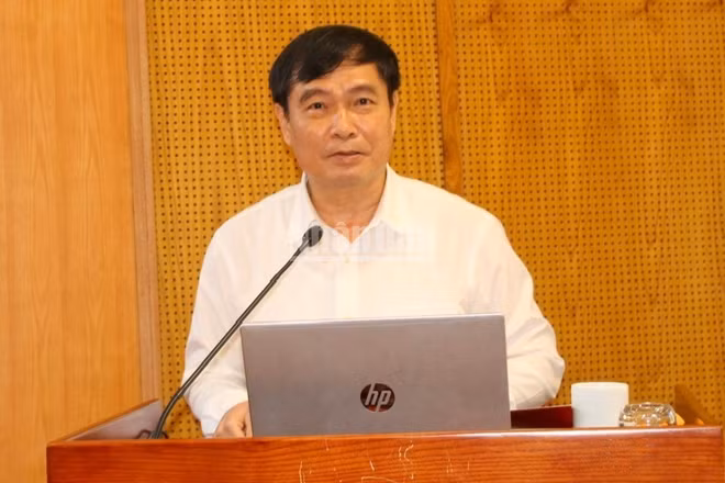 Đồng chí Phan Xuân Thủy phát biểu tại hội nghị (Ảnh: Đông Hà)
