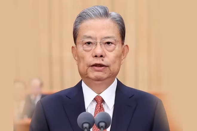 Ủy viên trưởng Ủy ban Thường vụ Nhân đại toàn quốc Trung Quốc Triệu Lạc Tế. (Ảnh: THX/TTXVN)