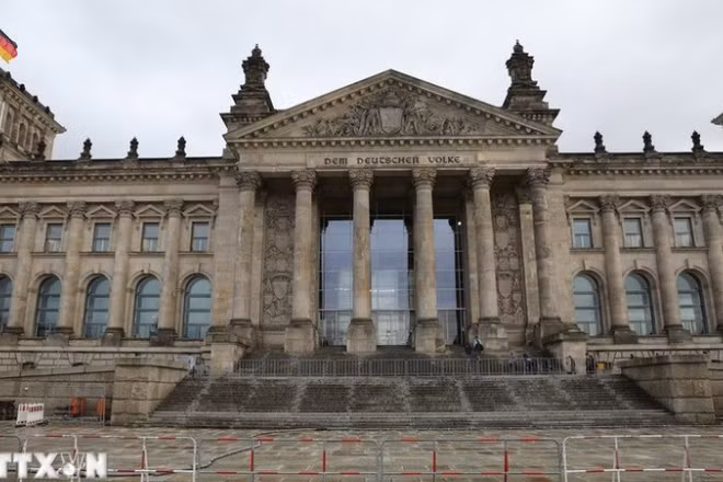 Tòa nhà Quốc hội tại Thủ đô Berlin, Đức. (Ảnh: THX/TTXVN)