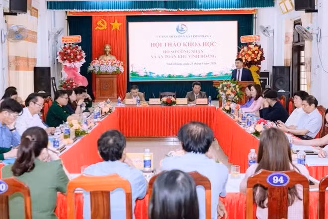 Xã Vĩnh Hoàng trước đó đã tổ chức Hội thảo khoa học với đầy đủ các thành phần tham dự để làm cơ sở đề nghị công nhận xã An toàn khu.