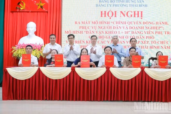 Mô hình "Dân vận khéo 1+10" được Đảng ủy phường Thái Bình triển khai bài bản, nhận được sự tham gia của các đảng viên.