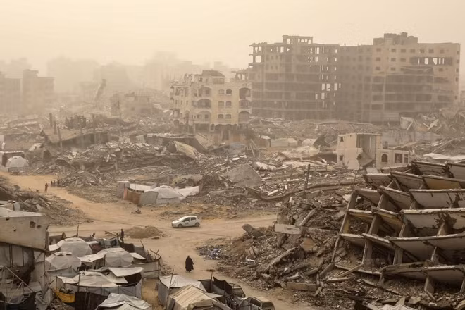 Quang cảnh tại thành phố Gaza. (Ảnh: THX/TTXVN)