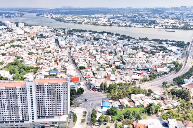 Một góc đô thị phường Trấn Biên, tỉnh Đồng Nai.