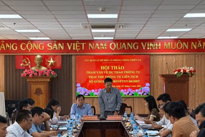 Hội thảo lấy ý kiến trong khuôn khổ quá trình tham vấn do Cục Quản lý đê điều và Phòng, chống thiên tai tổ chức tại tỉnh Tây Ninh.