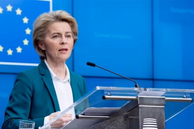 Chủ tịch Ủy ban châu Âu Ursula von der Leyen. (Ảnh: Tân Hoa xã)