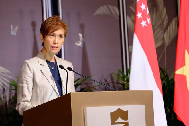 Bộ trưởng Josephine Teo. (Ảnh tư liệu: TTXVN)
