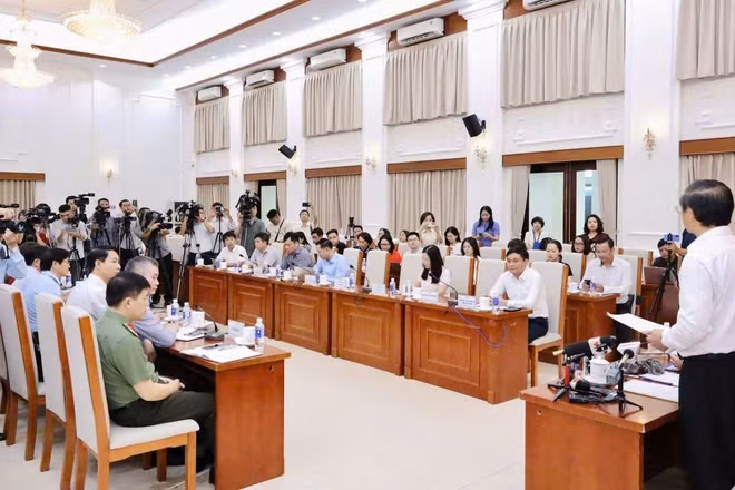 Buổi họp báo do Bộ Giáo dục và Đào tạo tổ chức.