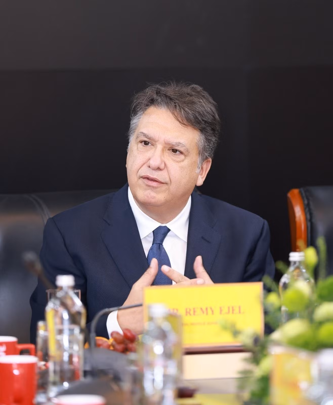 Ông Remy Ejel, Tổng Giám đốc Nestlé Zone AOA chia sẻ tại buổi làm việc với Bộ Nông nghiệp và Môi trường.
