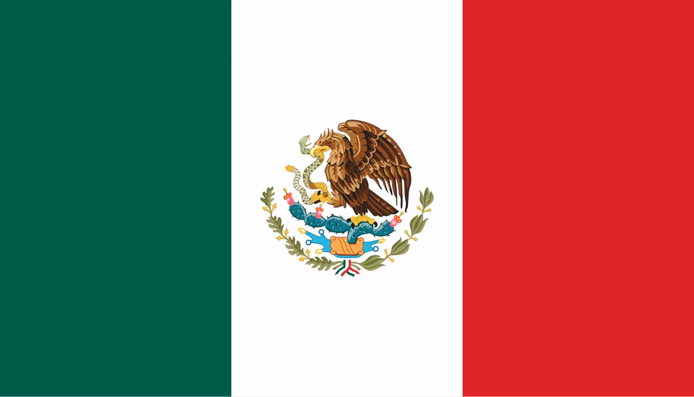 Quốc kỳ Liên bang Mexico.