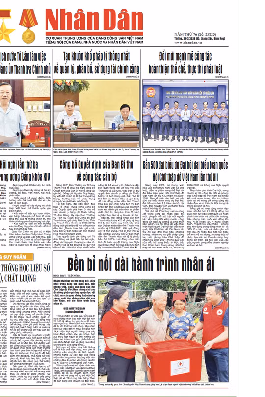 Báo Nhân Dân số 25820