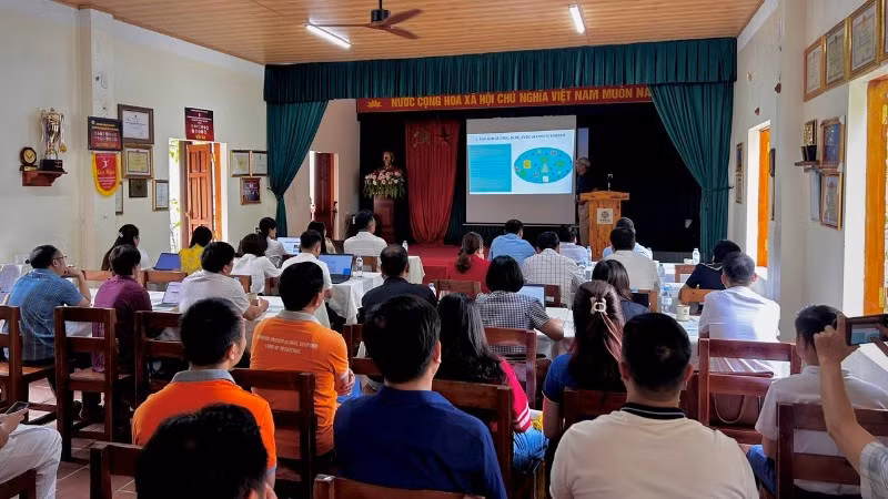 Toàn cảnh Lớp bồi dưỡng nâng cao năng lực quản lý, vận hành công viên địa chất. (Ảnh: BTC)