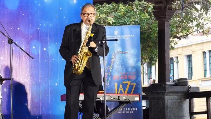Nghệ sĩ saxophone Quyền Văn Minh là Đại sứ thương hiệu Hanoi Jazztival 2026. (Ảnh: Nhân vật cung cấp)