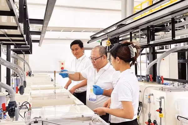 Dây chuyền sản xuất của Nhà máy Onaga Nhật Bản tại Khu công nghiệp HANSSIP.