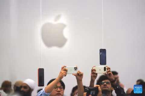 Tháng 9 hằng năm là đợt ra mắt lớn nhất trong năm của Apple, tập trung vào thế hệ iPhone mới và Apple Watch. (Ảnh: Tân Hoa xã)