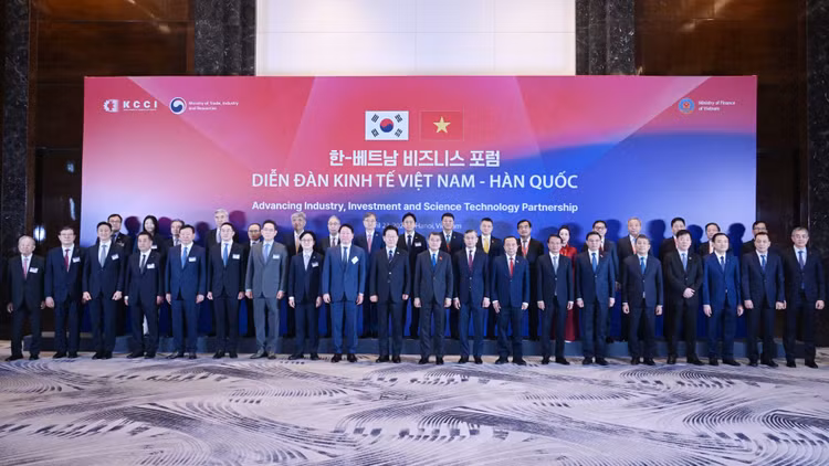 Diễn đàn Kinh tế Việt Nam-Hàn Quốc quy tụ lãnh đạo cấp cao và cộng đồng doanh nghiệp hai nước.