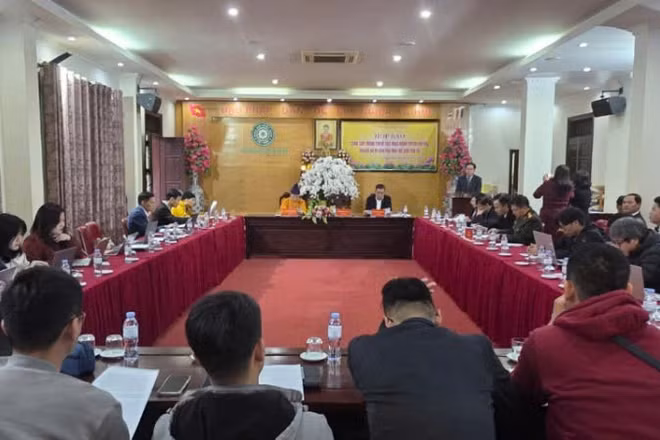 Quang cảnh cuộc họp báo.
