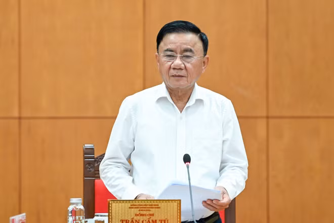 Thường trực Ban Bí thư Trần Cẩm Tú. (Ảnh: DUY LINH)