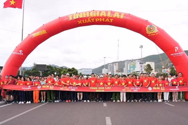 Điểm cầu xuất phát tại Gia Lai. (Ảnh: Lương Tùng)