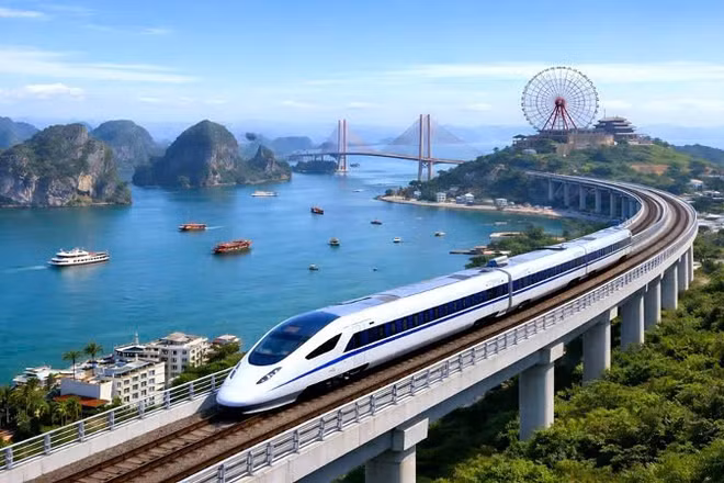 Phối cảnh mô phỏng giao thông đường sắt. (Ảnh minh họa)