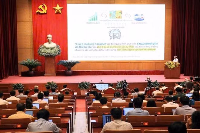 Diễn đàn khoa học công nghệ, đổi mới sáng tạo, chuyển đổi số thành phố Quảng Ninh năm 2026. (Ảnh: QUANG THỌ)