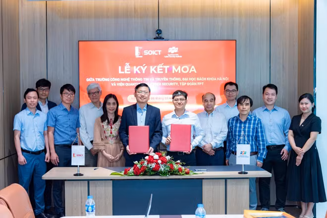 Lễ ký kết Biên bản ghi nhớ hợp tác (MOA) giữa Trường Công nghệ Thông tin và Truyền thông – Đại học Bách khoa Hà Nội và QACI.