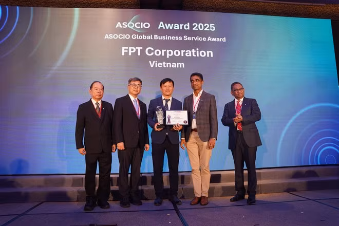 Tập đoàn FPT nhận Giải thưởng Global Business Service Award tôn vinh những thành tựu nổi bật trong cung cấp dịch vụ công nghệ toàn cầu.