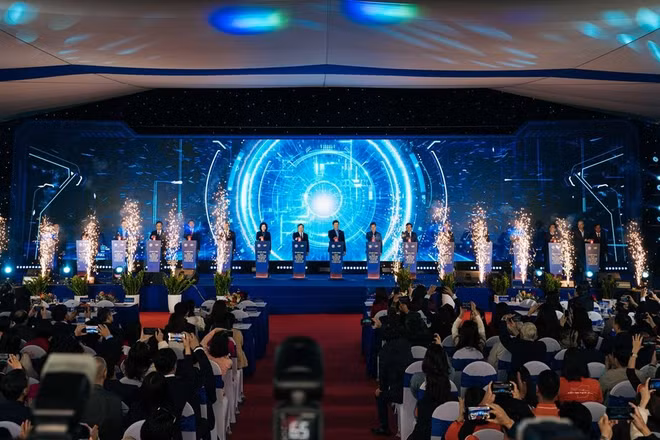 Nhấn nút khởi công Khu Công viên Công nghệ số và hỗn hợp tại Hà Nội.