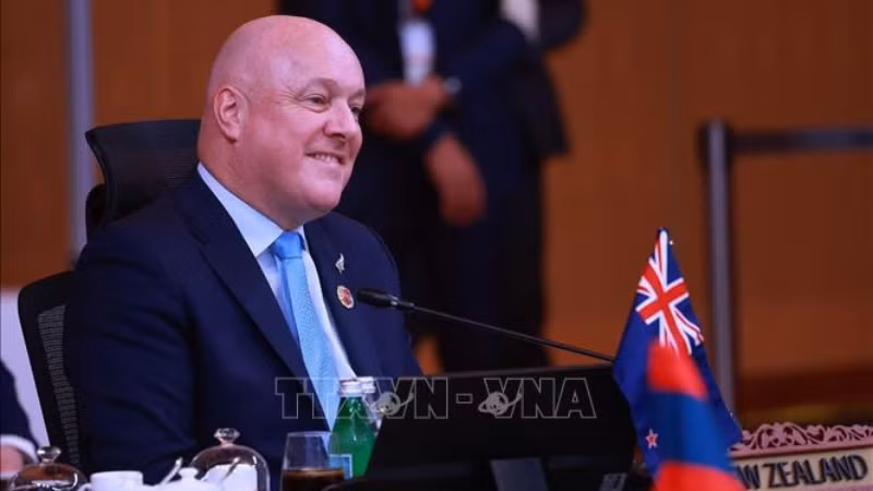 Thủ tướng New Zealand Christopher Luxon. (Ảnh: TTXVN)
