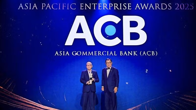 ACB được vinh danh tại hạng mục Doanh nghiệp xuất sắc châu Á.