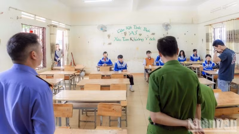 Cơ quan Cảnh sát điều tra Công an tỉnh Lâm Đồng xác định hiện trường, hành vi và các đối tượng liên quan trong vụ việc. (Ảnh: Công an tỉnh Lâm Đồng)