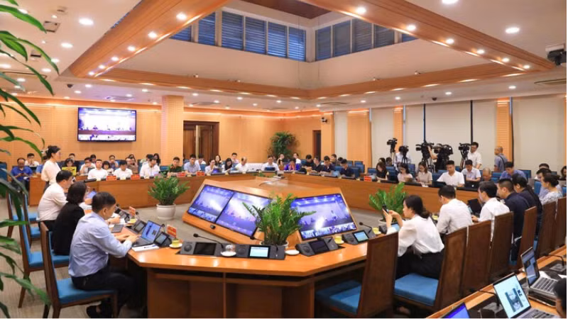 Quang cảnh họp báo. (Nguồn ảnh: hanoi.gov.vn)