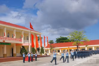 Thực hiện nội dung Điều lệnh đội ngũ đơn vị. 