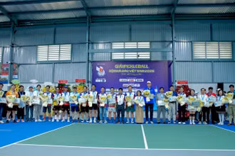 Hơn 300 tay vợt tham gia tranh tài ở Giải Pickleball Hội Nhà báo Việt Nam 2026.
