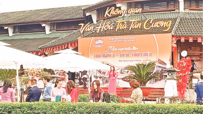 Không gian văn hóa Trà Tân Cương lưu giữ giá trị về nghề chè, văn hóa trà, nơi tổ chức nhiều sự kiện văn hóa thu hút đông du khách tham quan, trải nghiệm.