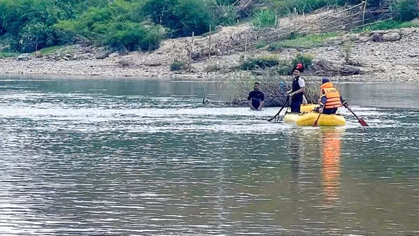 Khúc sông nơi đại úy Nguyễn Xuân Hải hy sinh khi làm nhiệm vụ. (Ảnh: CA)