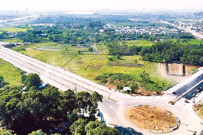 Dự án trọng điểm đường trục trung tâm Biên Hòa trên địa bàn phường Trấn Biên đang gấp rút hoàn thiện, đưa vào sử dụng.