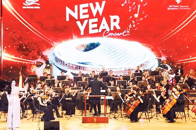 Chương trình “New Year Concert” tại Nhà hát Hoa Phượng, thành phố Hải Phòng.
