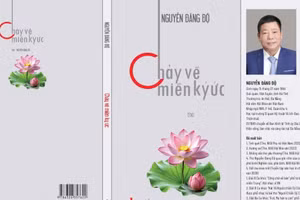 Tập thơ “Chảy về miền ký ức” của nhà thơ Nguyễn Đăng Độ. (Ảnh: NVCC)