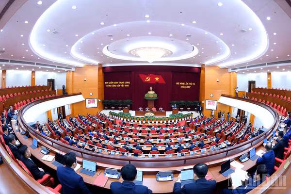 Hội nghị lần thứ tư Ban Chấp hành Trung ương Đảng khóa XIV. (Ảnh: ĐĂNG KHOA)