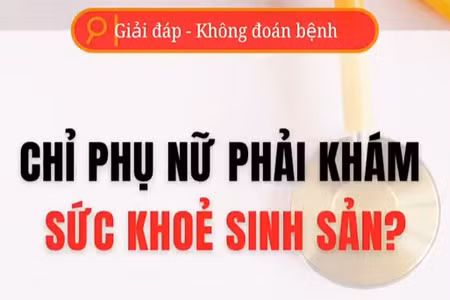 [Video] Có phải chỉ phụ nữ mới phải khám sức khỏe sinh sản?