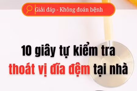 [Video] 10 giây tự kiểm tra thoát vị đĩa đệm tại nhà