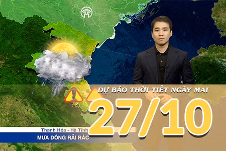 [Video] Dự báo thời tiết đêm nay và ngày mai 27/10/2026: Bắc Bộ sáng sớm có sương mù, Trung Bộ mưa lớn gia tăng