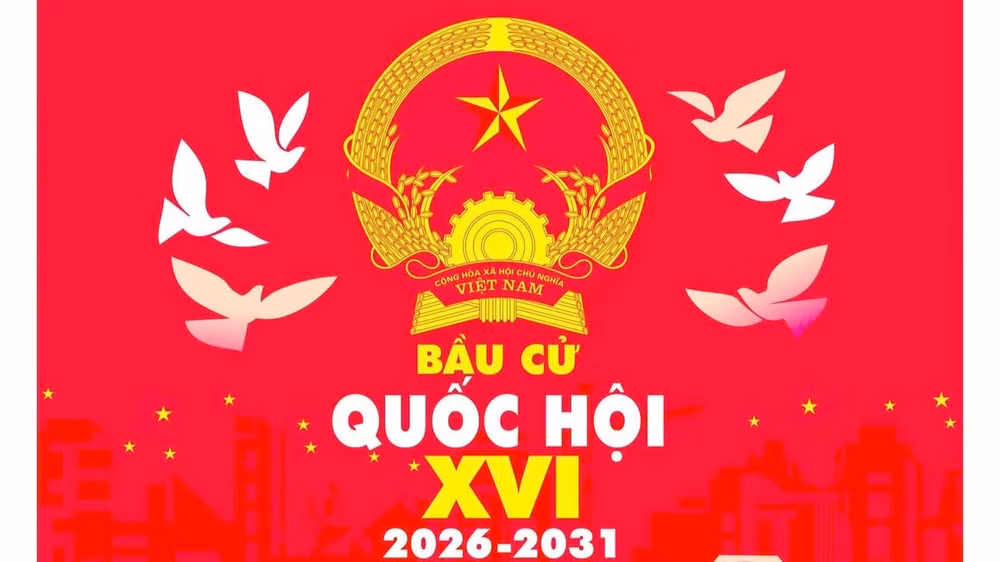 Ảnh minh họa: Tranh phục vụ tuyên truyền bầu cử Quốc hội khóa XVI.