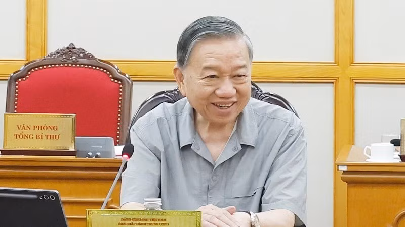 Tổng Bí thư, Chủ tịch nước Tô Lâm phát biểu chỉ đạo. (Ảnh: TTXVN)