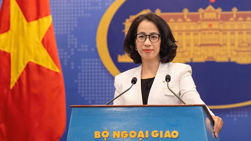 Người phát ngôn Bộ Ngoại giao Việt Nam Phạm Thu Hằng.